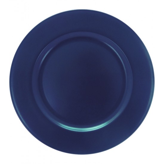 Sousplat 30cm Azul Plastico